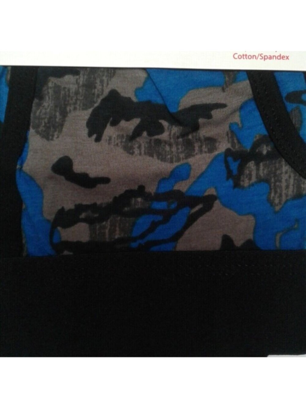 Pico Size M 32 34 Boxer Briefs Mens Cotton Spandex Camo Print Blue Black NEW